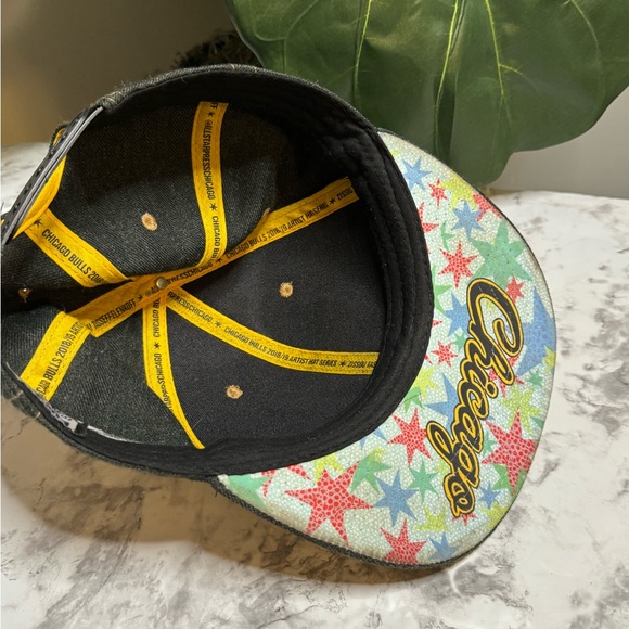 Chicago Bulls BMO Melonwear Dark Blue Denim Snapback Hat Cap - Picture 2 of 3